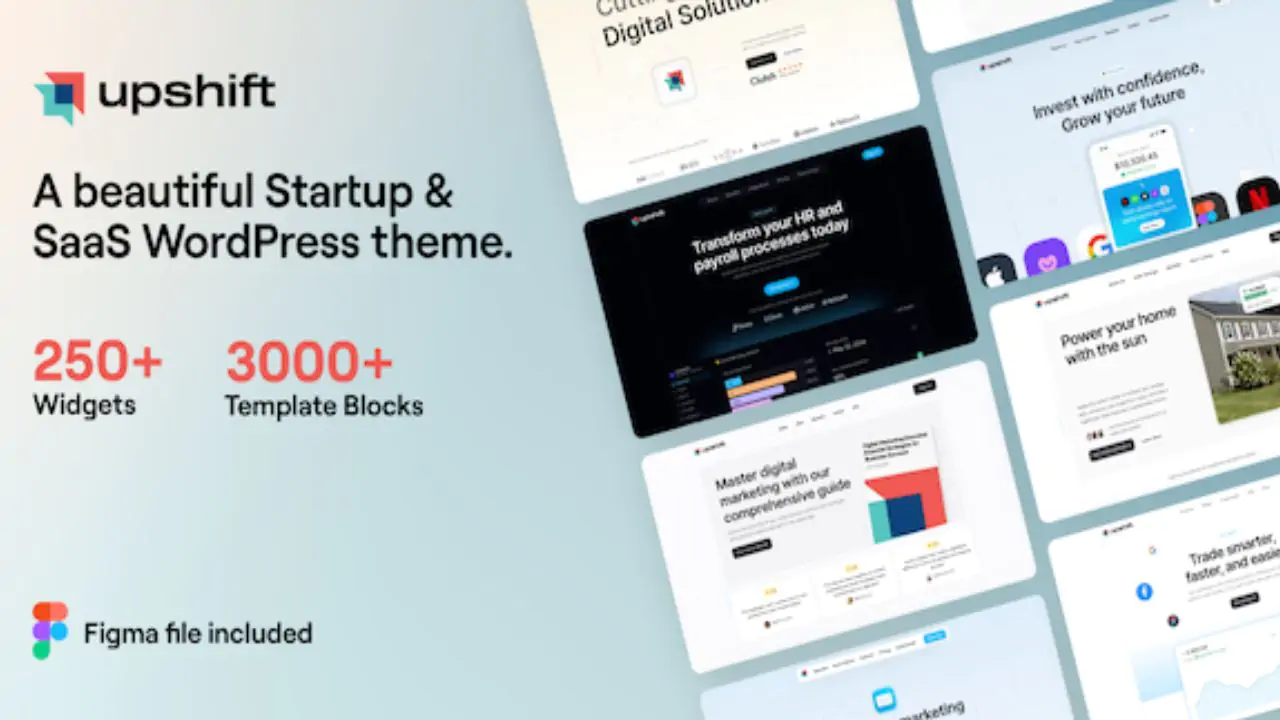 Upshift - Startup & SaaS WordPress Theme