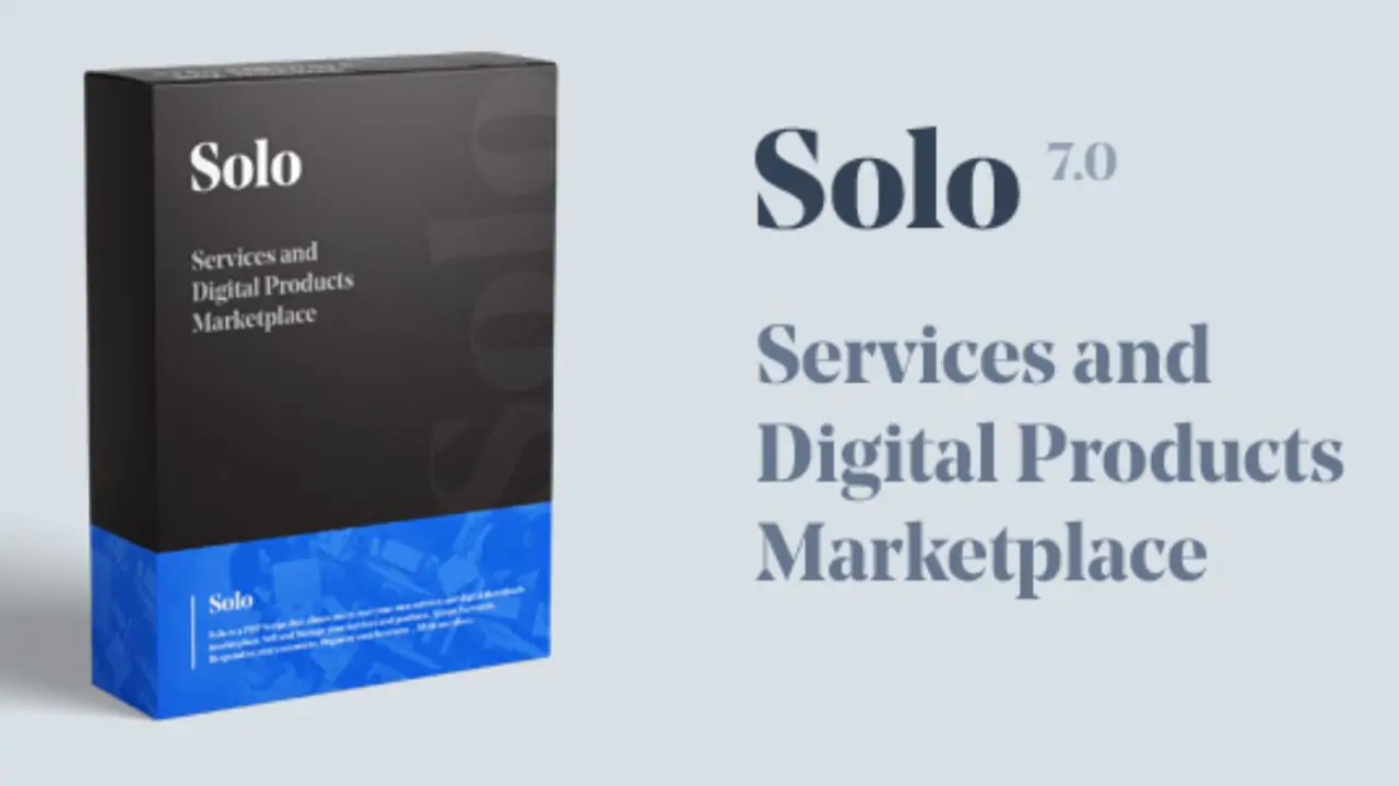 Solo - Services and Digital Products Marketplace