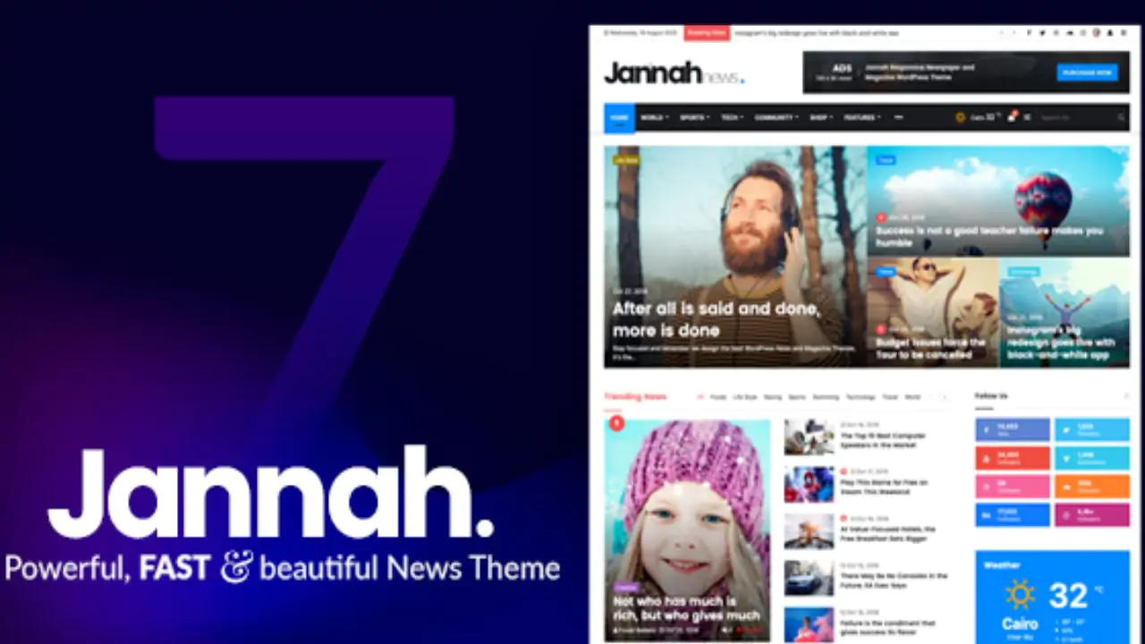 Jannah - Newspaper/Magazine/Blog BuddyPress WordPress Theme