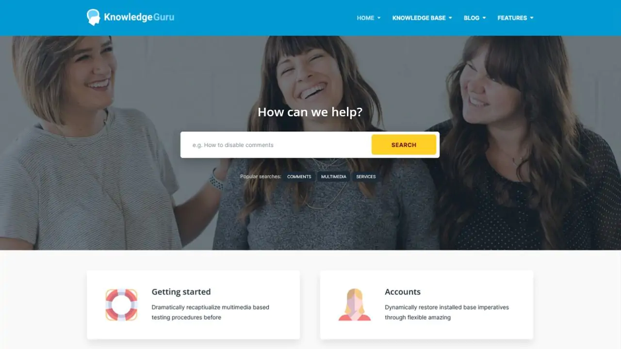 Knowledge Guru-Knowledge base wordpress theme